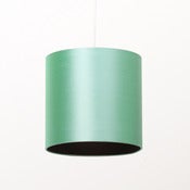 Image of Jade silk with plain black paper lining 