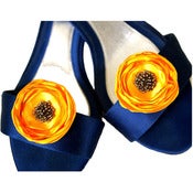 Image of Shoe Clips - Yellow and Gray