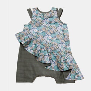 Image of Diagonal Jumpsuit - Dark Floral