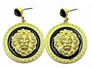 Image of lioness drop post earrings