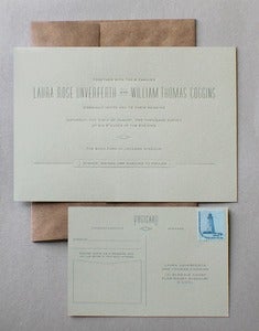 Image of vintage wedding invitations