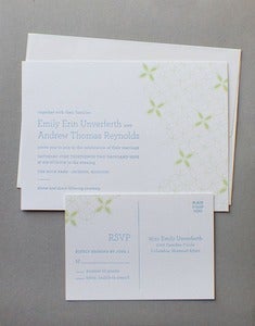 Image of quilted wedding invitations