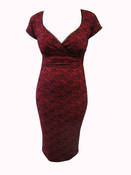 Image of Switchblade Stiletto Lace printed Jersey  Annabella Dress 