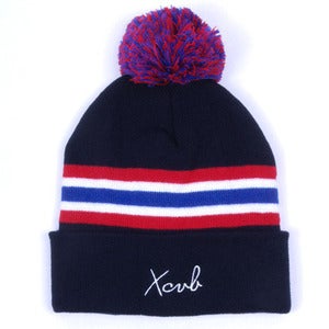 Image of XCVB - 2ONE2 Bobble Hat - Navy