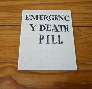 Image of Emergency Death Pill - Large - Printed book by Jonathan McBurnie