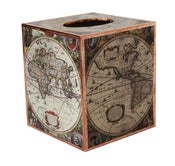 Image of Old World Map Tissue Box