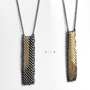 Angle Inset Reversible Necklace