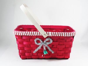 Image of Red Christmas Nesting Basket Set