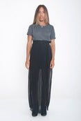 Image of Pleated Sheer Maxi Skirt