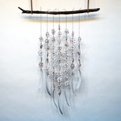 Image of 7 Strand Flower & Bone Driftwood Hanging