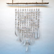 Image of 11 Strand Flower & Feather/Bone Hanging