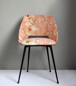 Image of CHAISE rose années 50