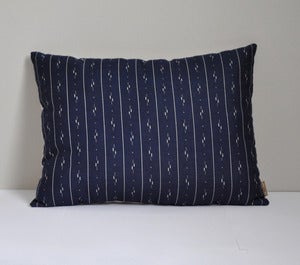 Image of COUSSIN tissu vintage marine & beige