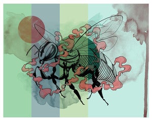 Image of "untitled" hornet giclee print