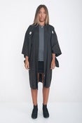 Image of 1980's Kimono with White Peace Lily Symbol