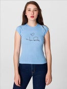 Image of Reedus Signature cap-sleeved tee