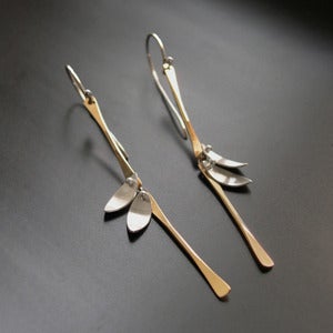 Image of Petite Bamboo Earrings yellow