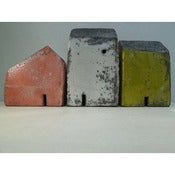 Image of Rowena Brown: raku fired clay houses 4
