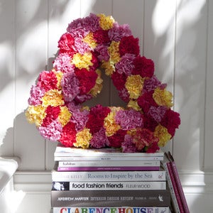 Image of Grand Entrance floral heart wreath