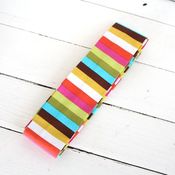 Image of messenger bag sash - rainbow stripes