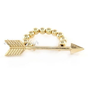 Image of Arrow Stretch Ring, SW123 Gold or Silver