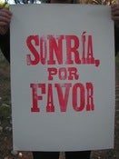 Image of Póster impreso con tipos de madera antiguos