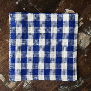 Image of Coasters: Blue White Check