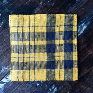 Image of Coasters: Yellow Plaid