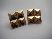 Image of 4 Stud Gold Earrings