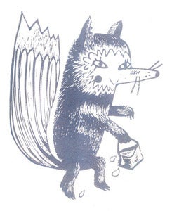 Image of Redrum she wrote - fox - limited edition relief print