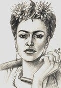 Image of Original Drawing Frida Kahlo 5x7
