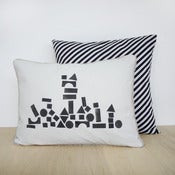Image of block print pillow case