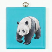 Image of PANDA PAINTING ON PANEL