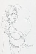 Image of Original Girl Pencil Drawing - 12/10 - 02