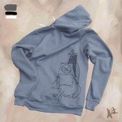 Image of SPOOL HOODIE . gray . black . white
