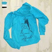 Image of SPOOL HOODIE . mermaid green . black . white