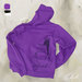 Image of SPOOL HOODIE . purple . black . white