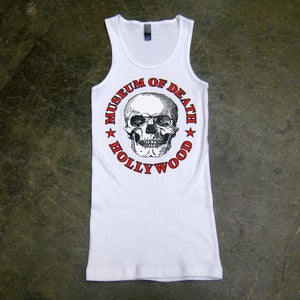 Image of Museum Of Death Hollywood Logo (White) - Beater