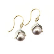 Image of Pearl Leaf Earrings by Carla Caruso