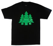 Image of Green on Black Logo Shirt