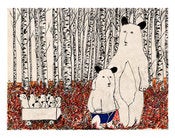 Image of Bear and Cub 11 x 14 print