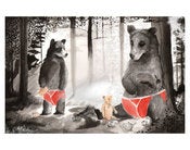 Image of Teddy Bear's picnic 11 x 14 print
