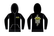 Image of Anchorless Zip Up Hoodie EXCLUSIVE Cat Clock Design