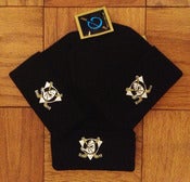 Image of Vintage Deadstock Anaheim Mighty Ducks Black Cuffed Beanie Knit Cap Toque