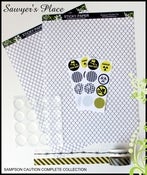 Image of Sampson Caution Collection - Sticky Paper, Washi Tape, Rourke's Rounds & Epoxy Dots
