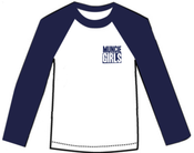 Image of NEW Muncie Girls long sleeve baseball tee