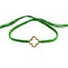 Image of Friendship Bracelet with Clover in Gold