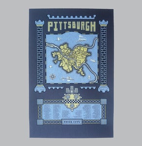 Image of pittsburgh map - bk