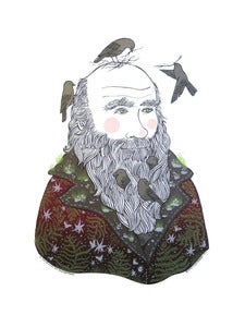 Image of Darwin's Finches - 5 color Limited Edition Screenprint