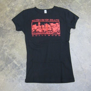 Image of Bed Of Skulls (Red) - Girly Tee